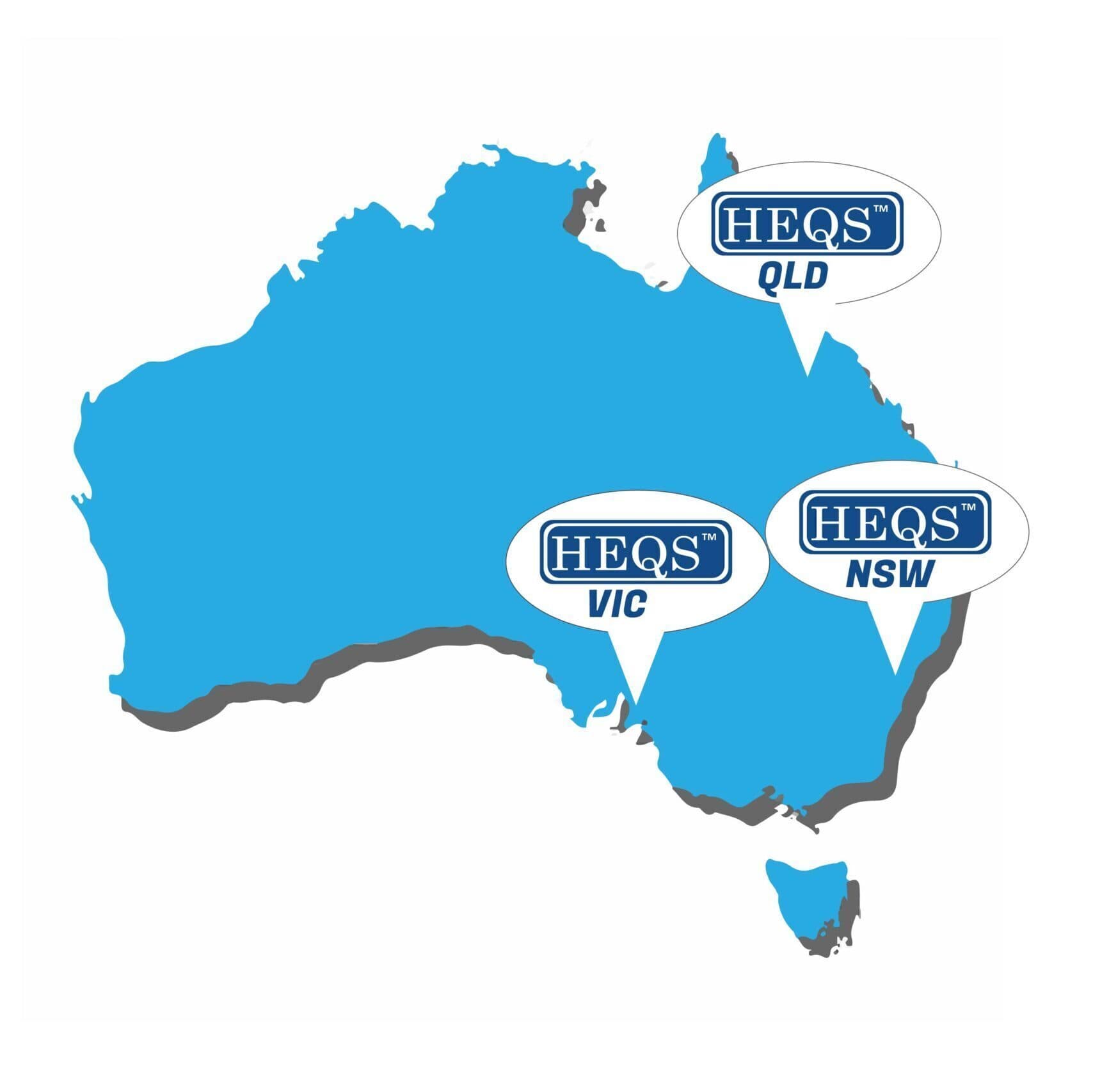HEQS office locations map